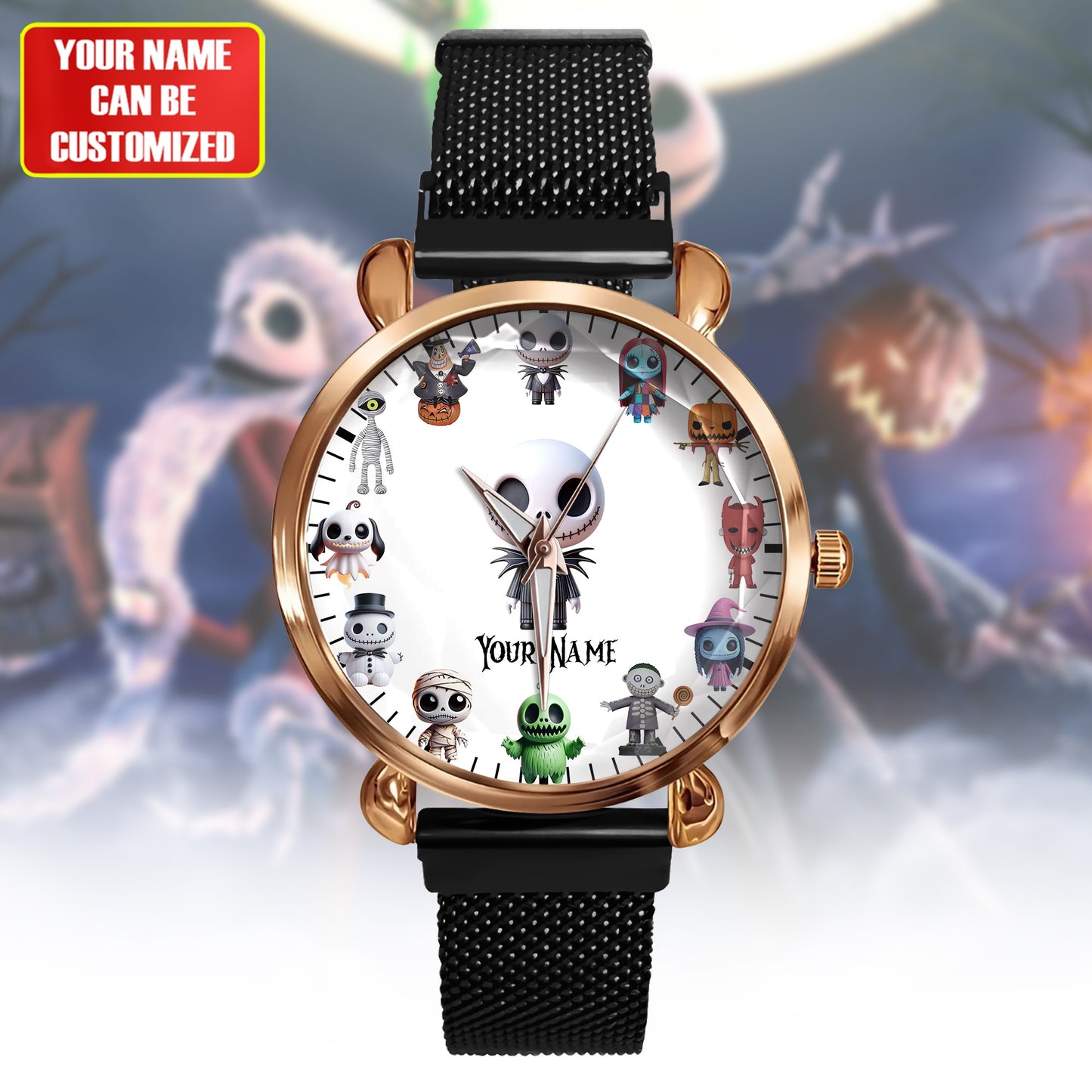 Nightmare Time - Personalized Halloween Women Hand Watch