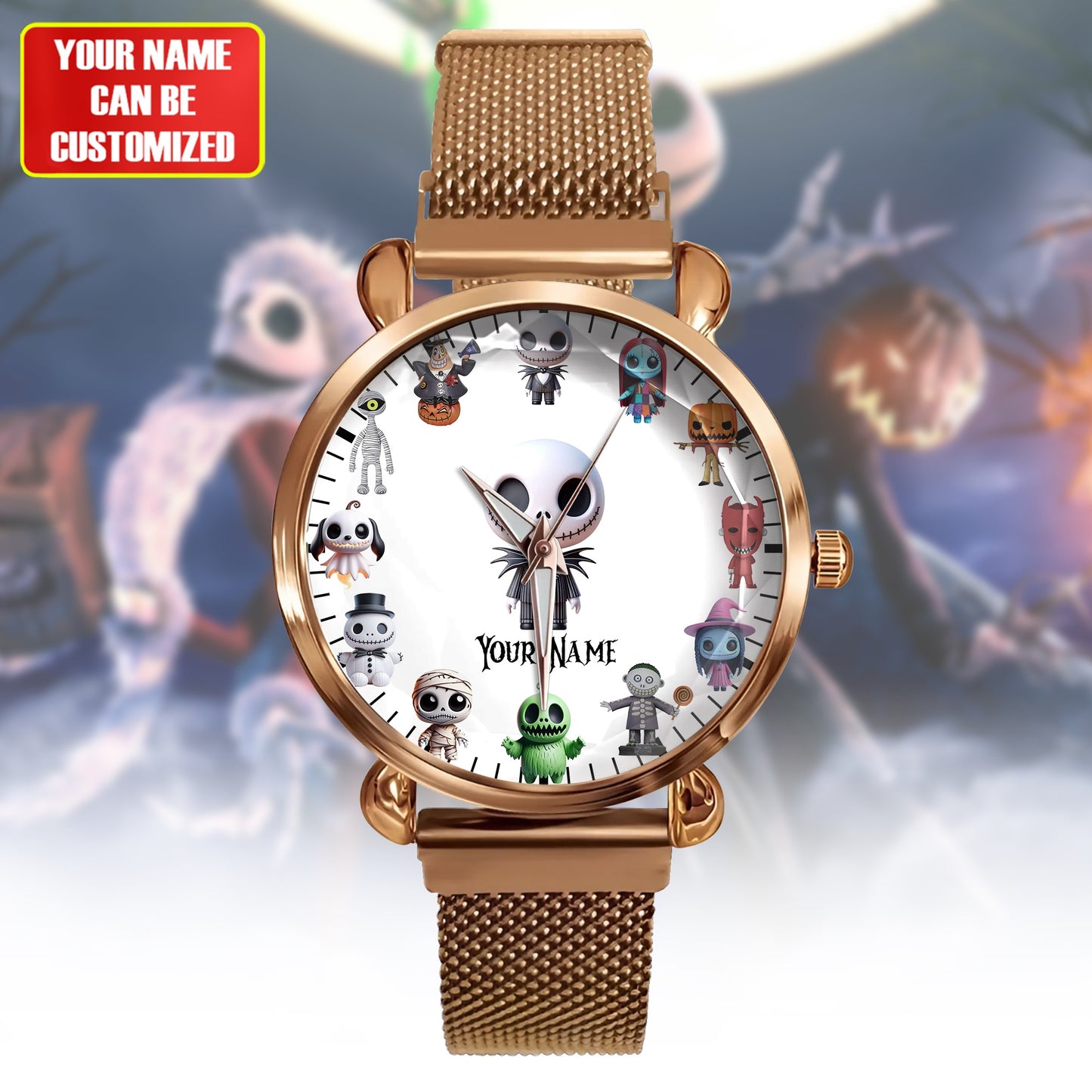 Nightmare Time - Personalized Halloween Women Hand Watch