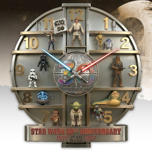 Galactic Saga - Personalized The Force 3D Visual Effect Acrylic Wall Clock