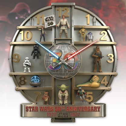 Galactic Saga - Personalized The Force 3D Visual Effect Acrylic Wall Clock