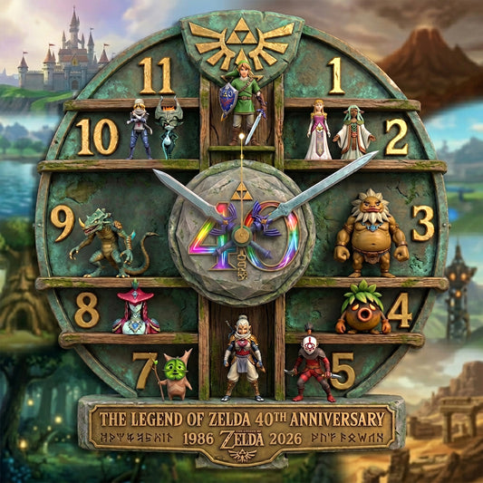 Legend Triforce - Personalized The Hero's Legend 3D Visual Effect Acrylic Wall Clock