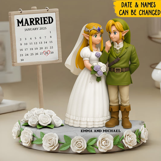 Happy Anniversary Legend Couple - Personalized Legend Custom Shaped Acrylic Plaque