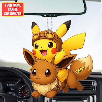 There Little Monster Customize Car Ornament 2