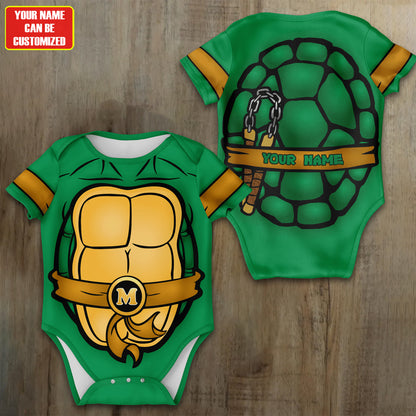 Customized TMNT Jersey , Baby Rib Bodysuit Sizes