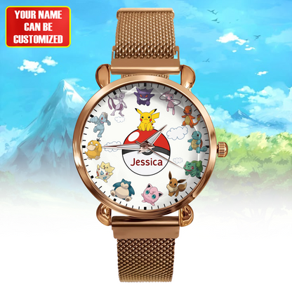 Cute Monsters - Personalized Monster Trainer Women Hand Watch