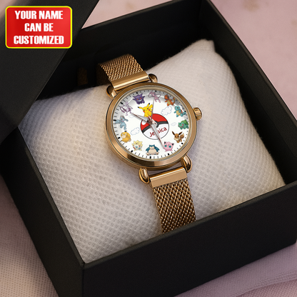 Cute Monsters - Personalized Monster Trainer Women Hand Watch