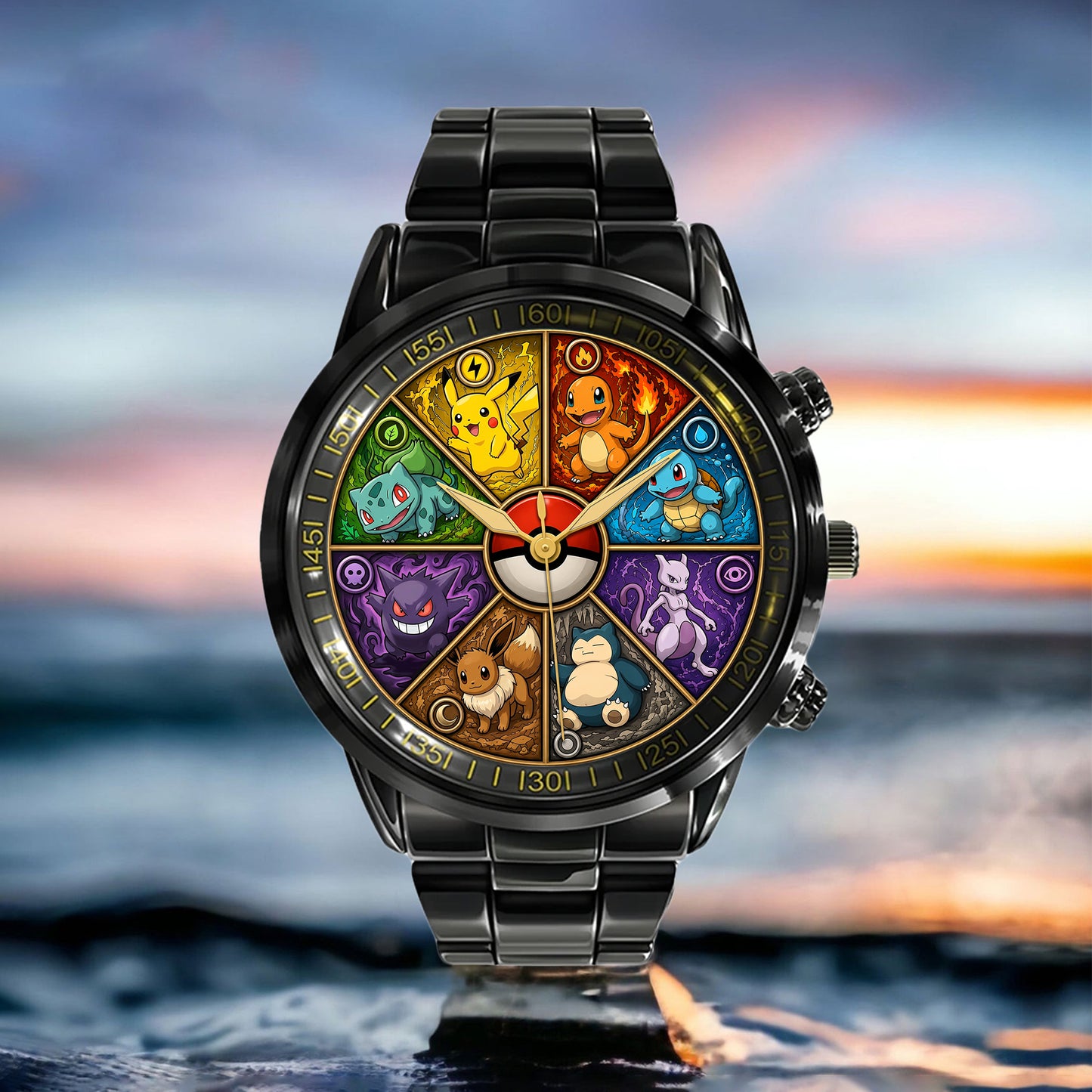 Elemental Creature Trainer Watch – Fire Water Electric Fantasy Collector Gifts
