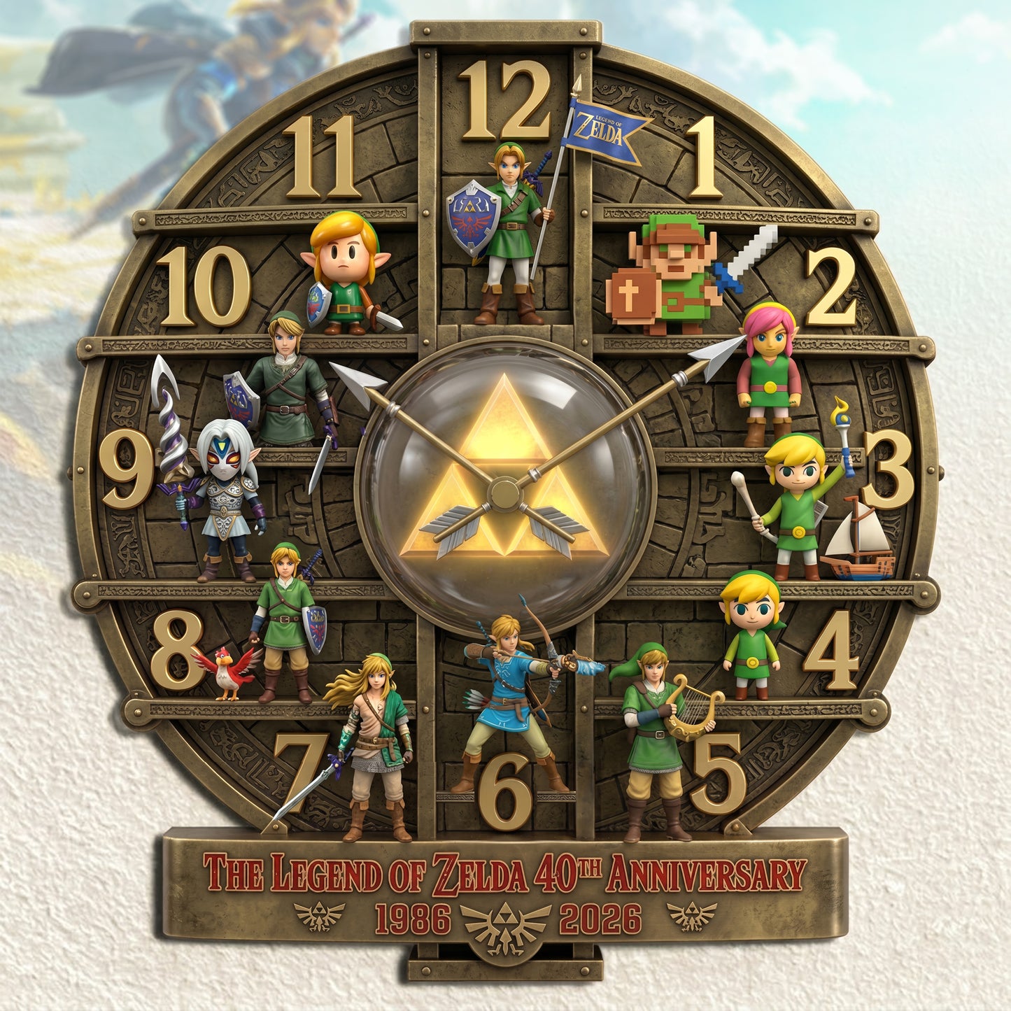 Personalized Fantasy Adventure Hero - 3D Visual Effect Acrylic Wall Clock