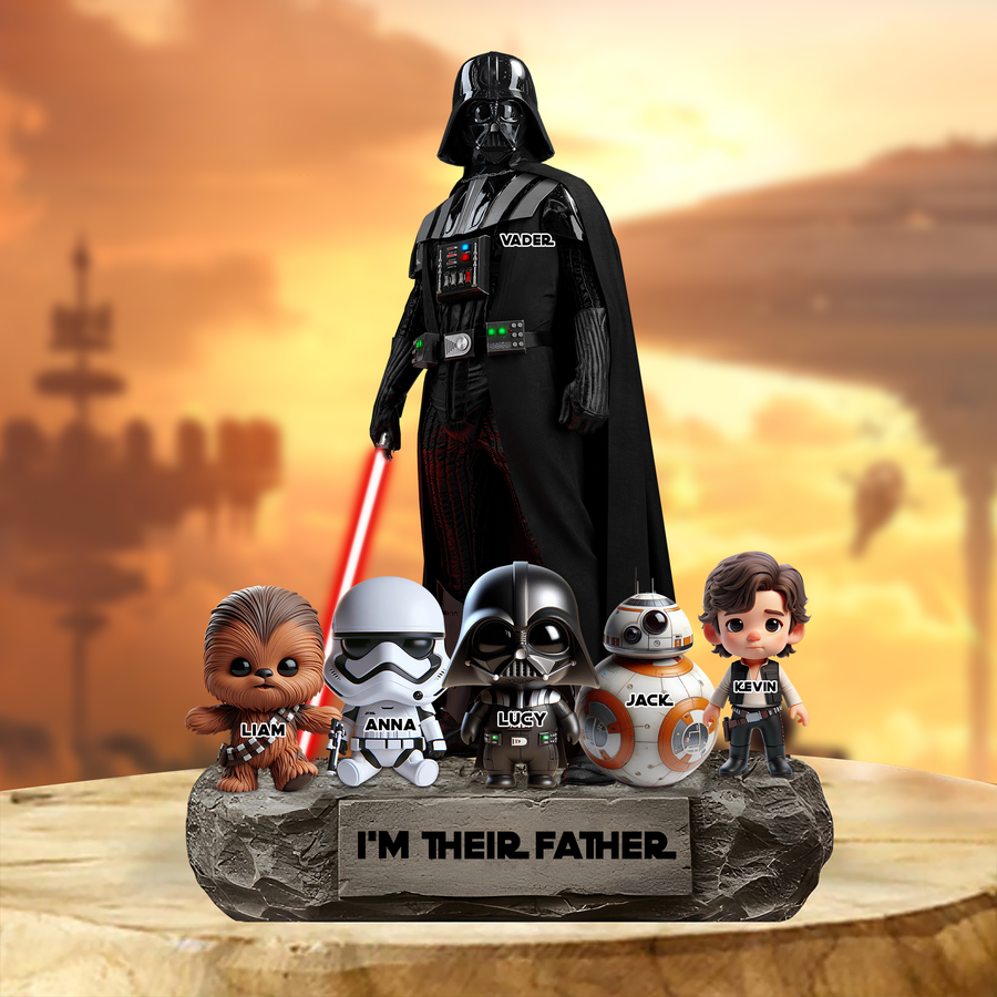 Best Dad In The Galaxy 2 - Personalized The Force Custom Shaped Acrylic Plaque