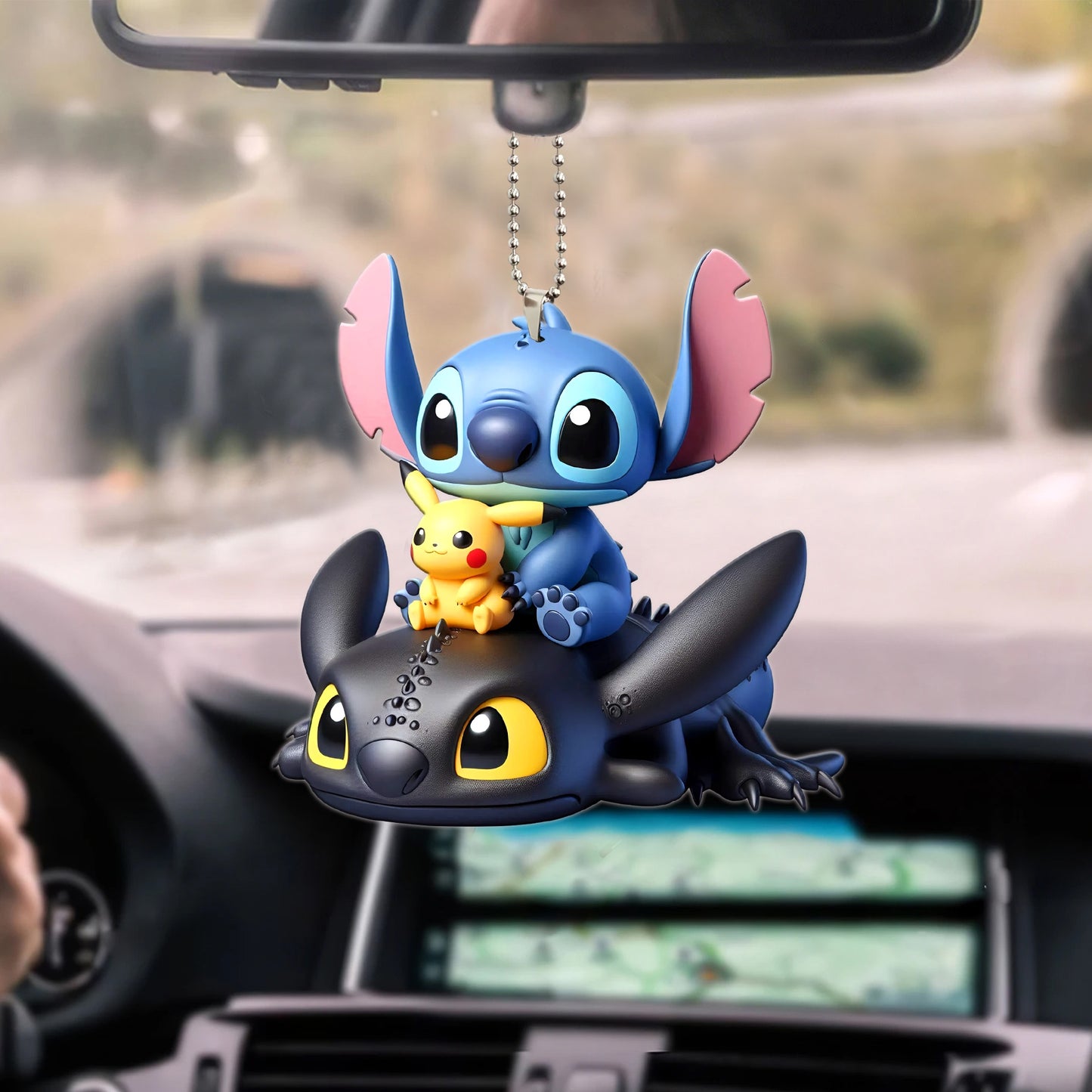 There Little Monster Customize Car Ornament