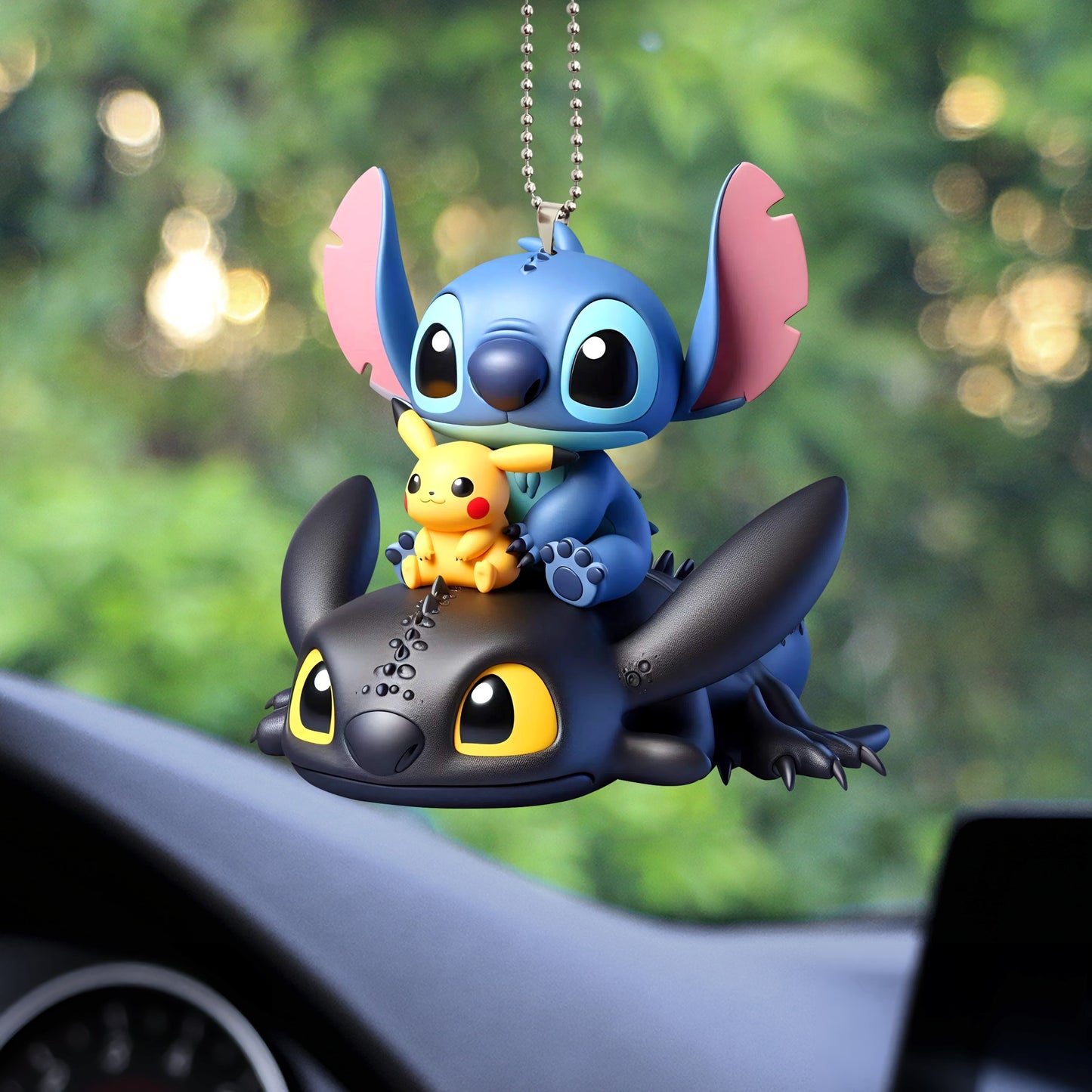 There Little Monster Customize Car Ornament
