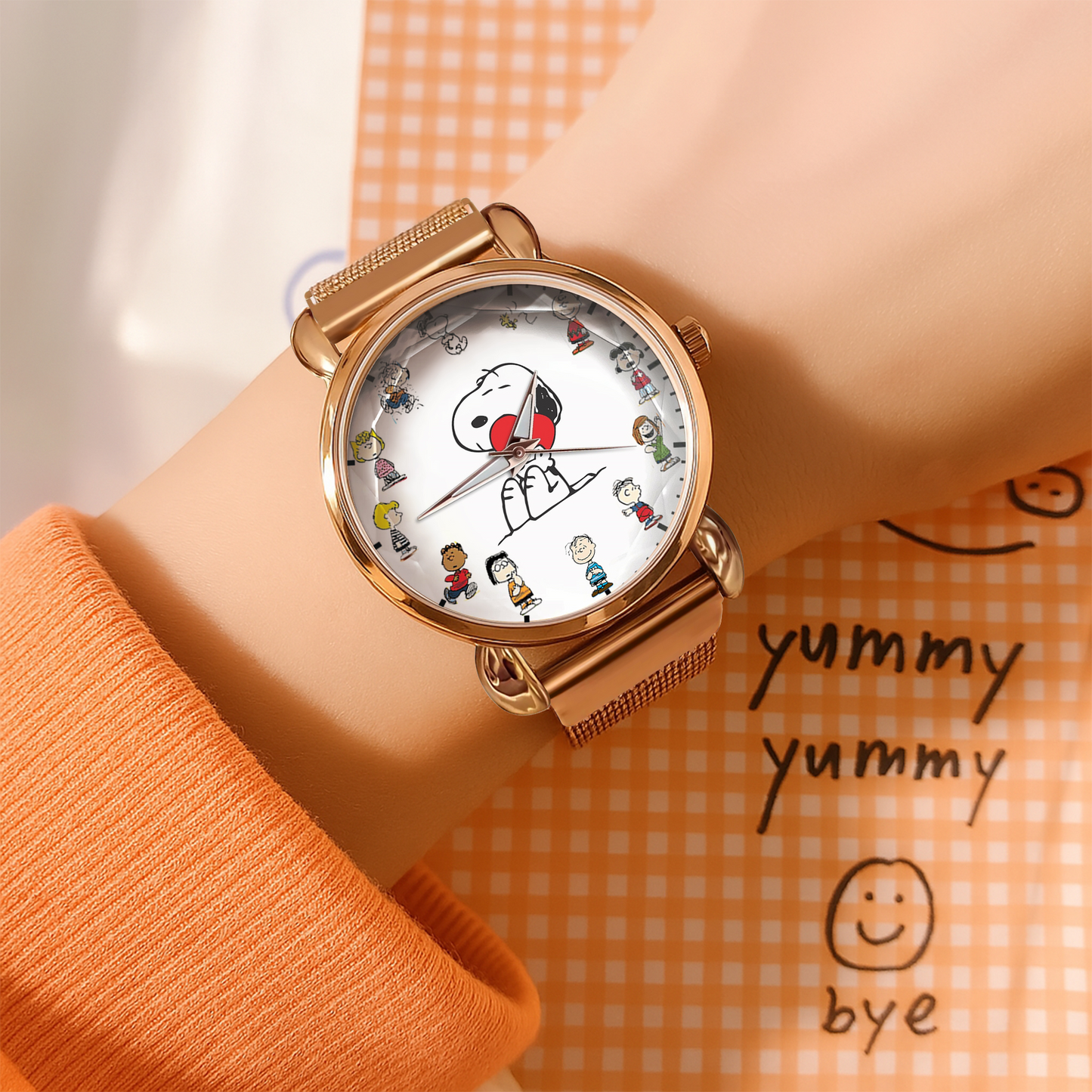 Cartoon Lover 2 Mesh Strap Quartz Watch - Personalized Gifts For Fans