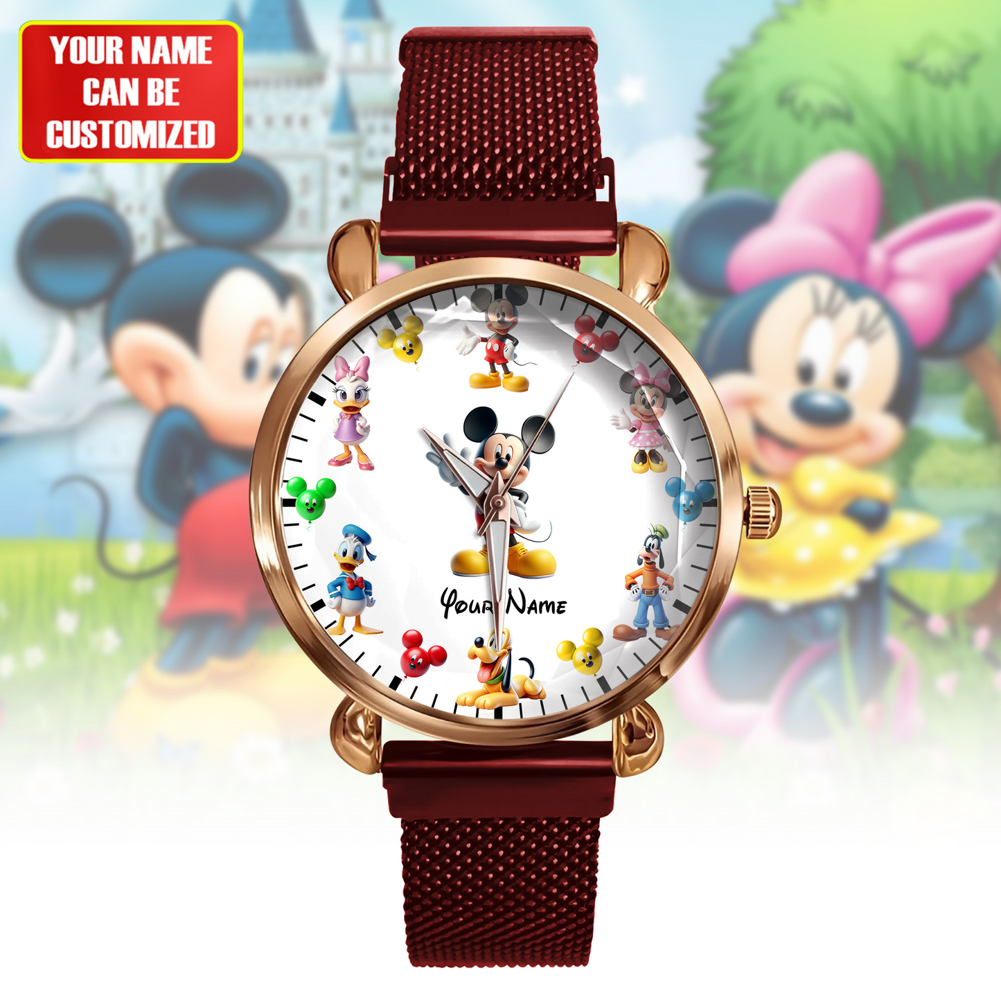 Magical Moments - Personalized Mouse Women Hand Watch