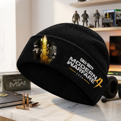 Modern Combat 2026 Cuff Beanie Hat – Tactical Warfare Knit Cap