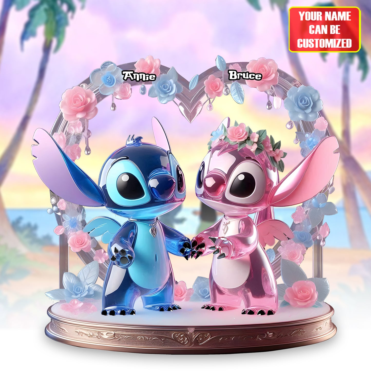 Ohana Means Family - Personalized Ohana Custom Shaped Acrylic Plaque
