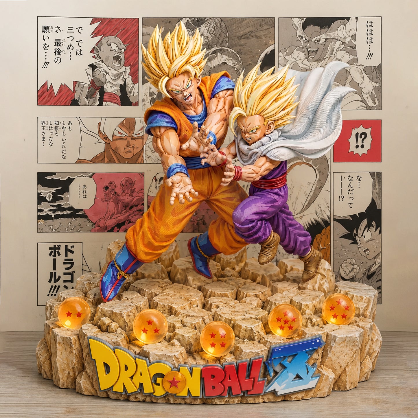 Dragon Warrior Father & Son Acrylic Plaque – Anime Fan Gift