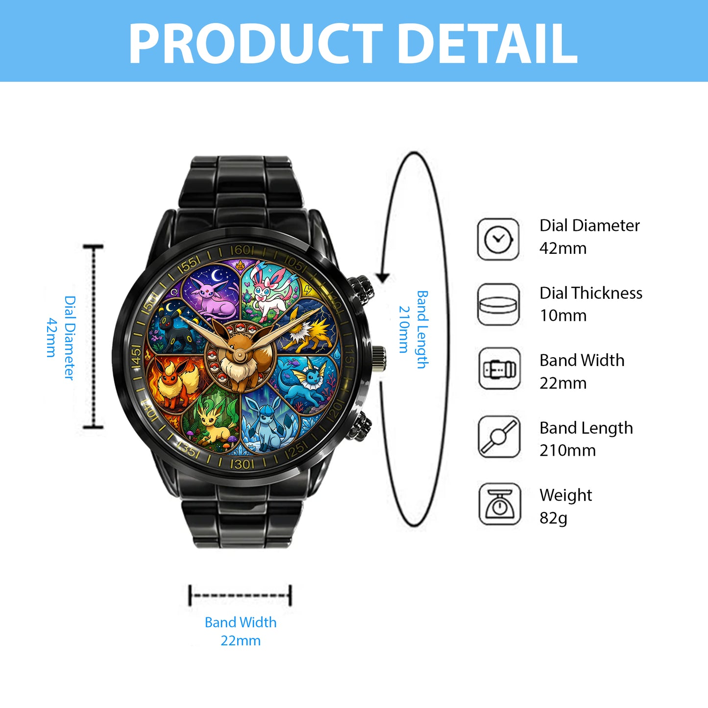 Elemental Evolution Creatures Watch – Colorful Fantasy Collector Timepiece