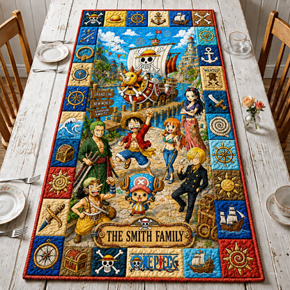 Personalized Pirates Crew Table Runner - Anime Friendship Day Table Runner