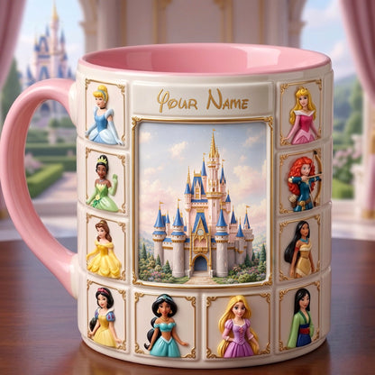 Personalized Magic Princess Mug – Custom Name Castle Mug Gift