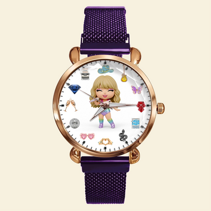 Slay Girl Mesh Strap Quartz Watch Personalized Gifts For Fans