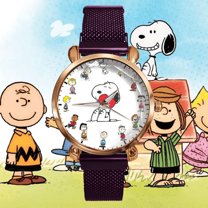 Cartoon Lover 2 Mesh Strap Quartz Watch - Personalized Gifts For Fans