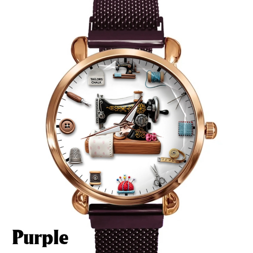 Sewing Time - Personalized Sewing Women Hand Watch