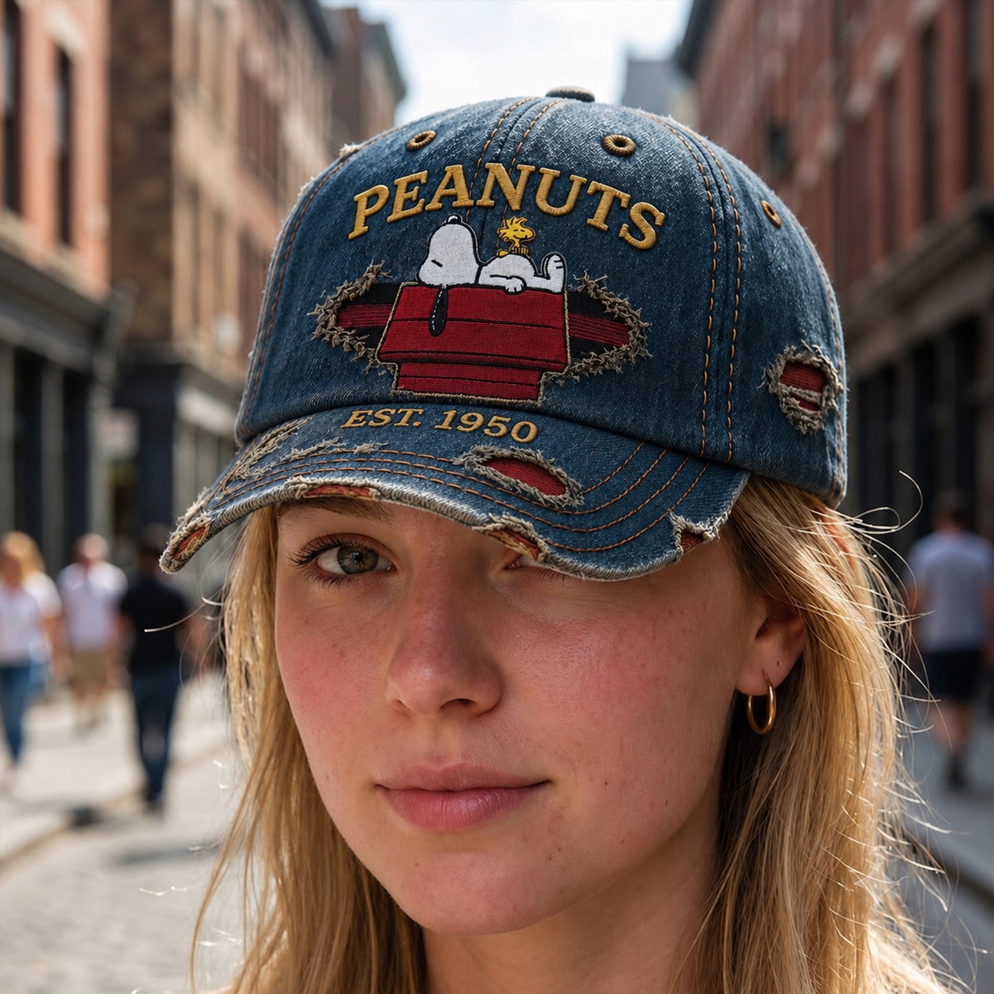 Classic Cartoon Puppy And Little Bird - Personalized Classic Cap, Gift For Cartoon Fans