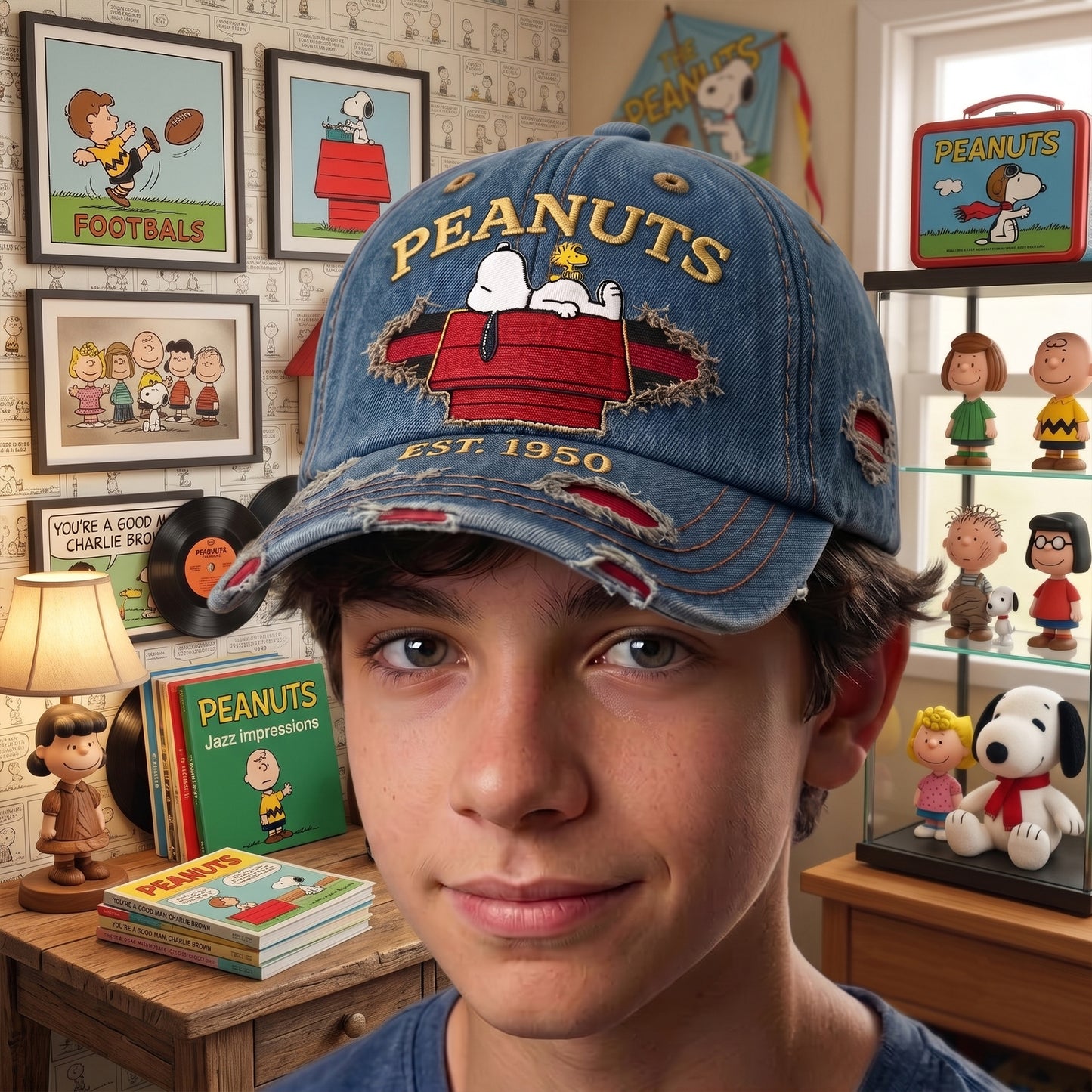 Classic Cartoon Puppy And Little Bird - Personalized Classic Cap, Gift For Cartoon Fans