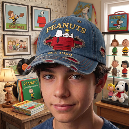 Classic Cartoon Puppy And Little Bird - Personalized Classic Cap, Gift For Cartoon Fans