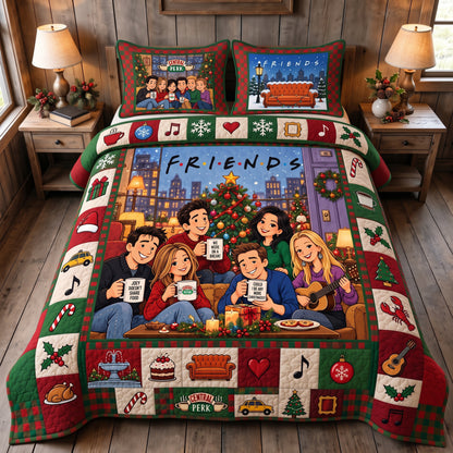 Holiday Besties Christmas Quilt Set – Cozy Memories Bedding Gift