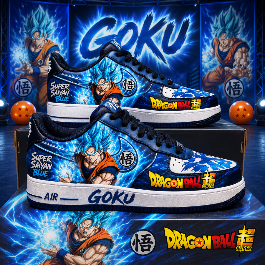 Blue Energy Warrior AJ1 Custom Sneaker