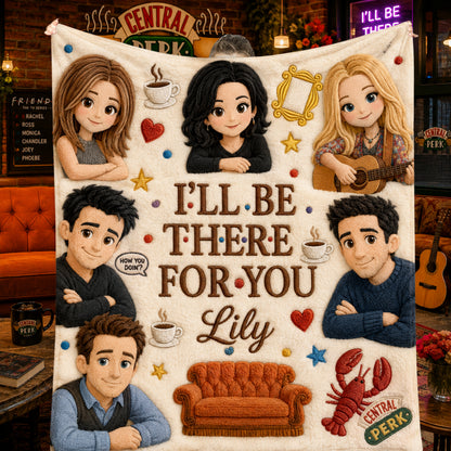 Cozy Friends Character - Personalized TV Series Blanket