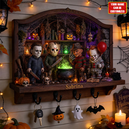 Halloween Horror Character Key Hanger - Personalized Gifts For Horror Lovers