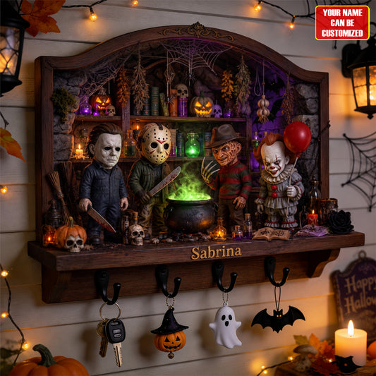Halloween Horror Character Key Hanger - Personalized Gifts For Horror Lovers