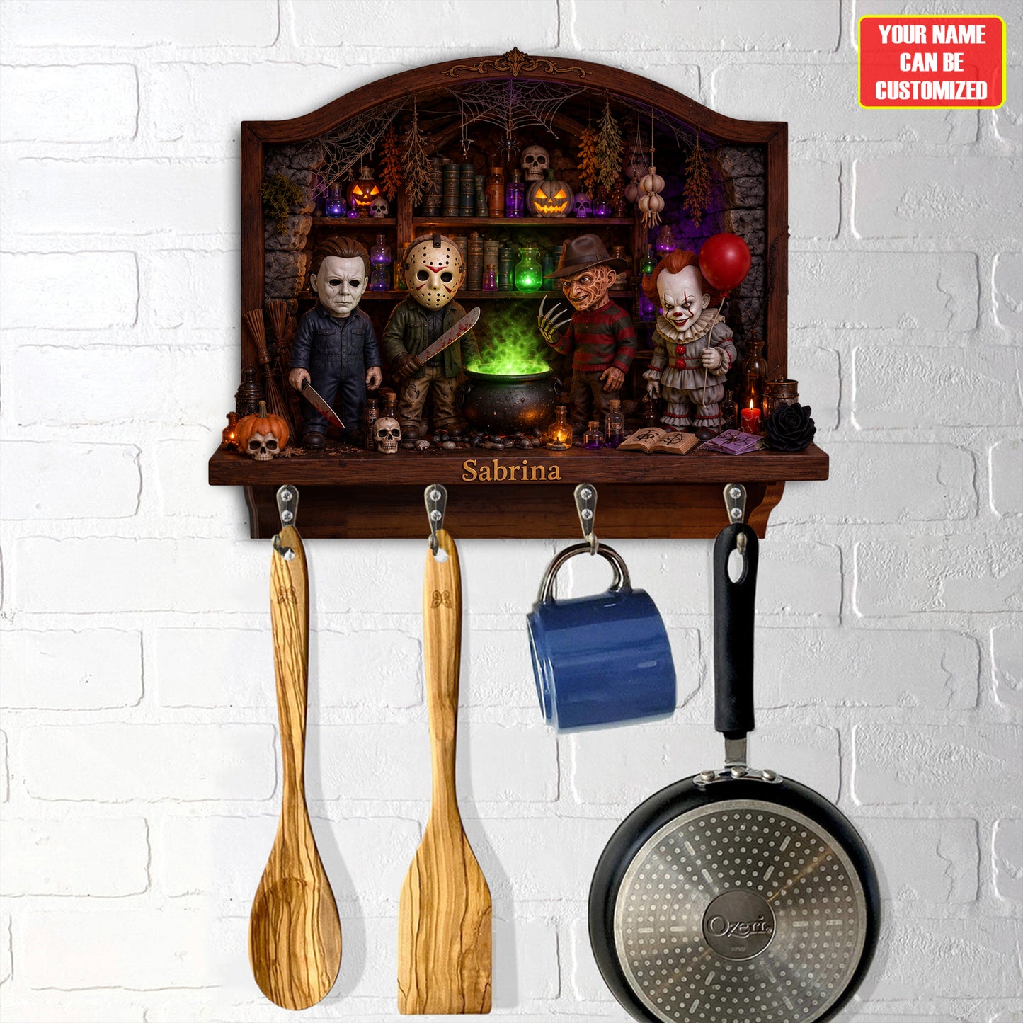 Halloween Horror Character Key Hanger - Personalized Gifts For Horror Lovers