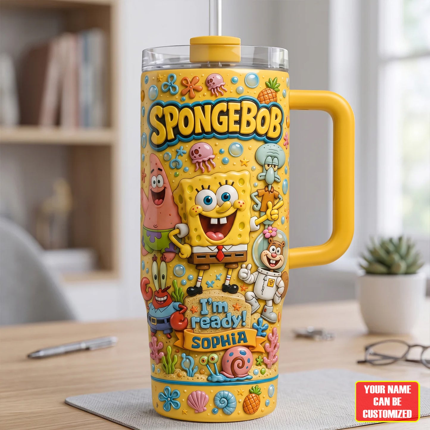 Ocean Friends Tumbler With Handle - Personalized Gifts For Friends