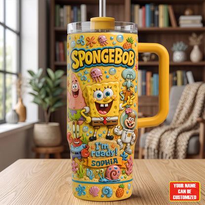 Ocean Friends Tumbler With Handle - Personalized Gifts For Friends