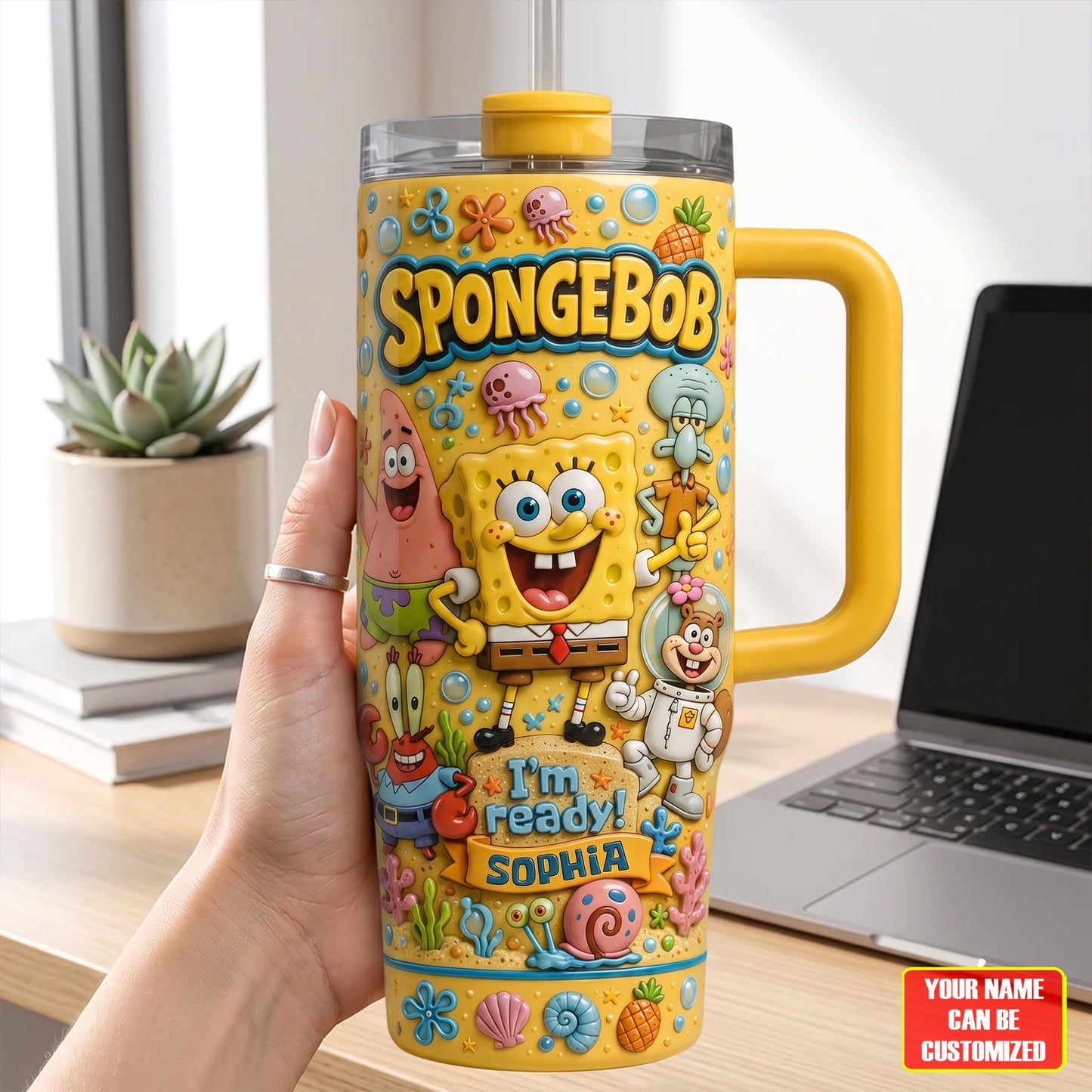 Ocean Friends Tumbler With Handle - Personalized Gifts For Friends