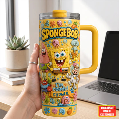 Ocean Friends Tumbler With Handle - Personalized Gifts For Friends
