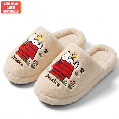 Classic Cartoon Puppy & Friends - Personalized Cartoon Slippers
