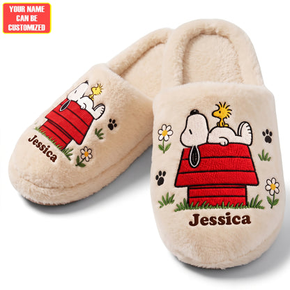 Classic Cartoon Puppy & Friends - Personalized Cartoon Slippers