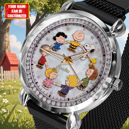 Cartoon Friends Anniversary - Personalized Cartoon Women Hand Watch