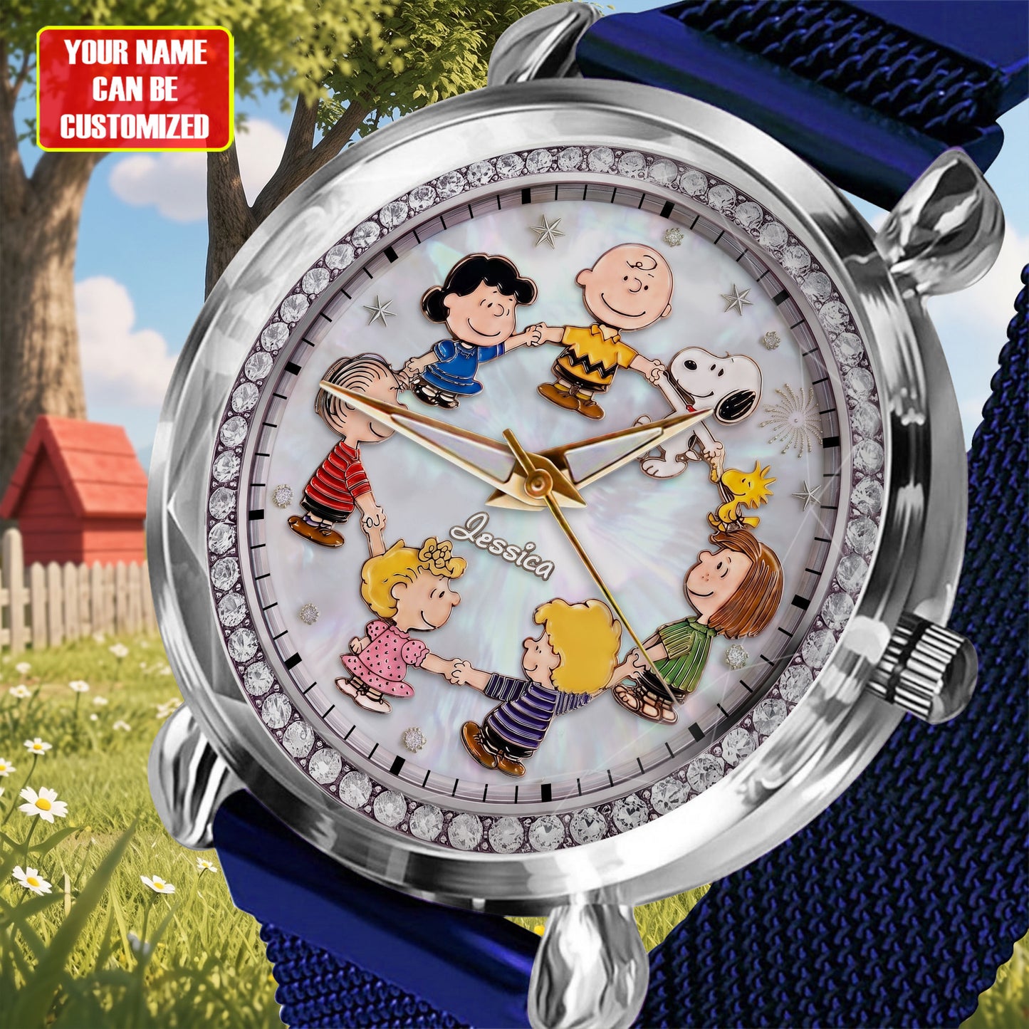 Cartoon Friends Anniversary - Personalized Cartoon Women Hand Watch