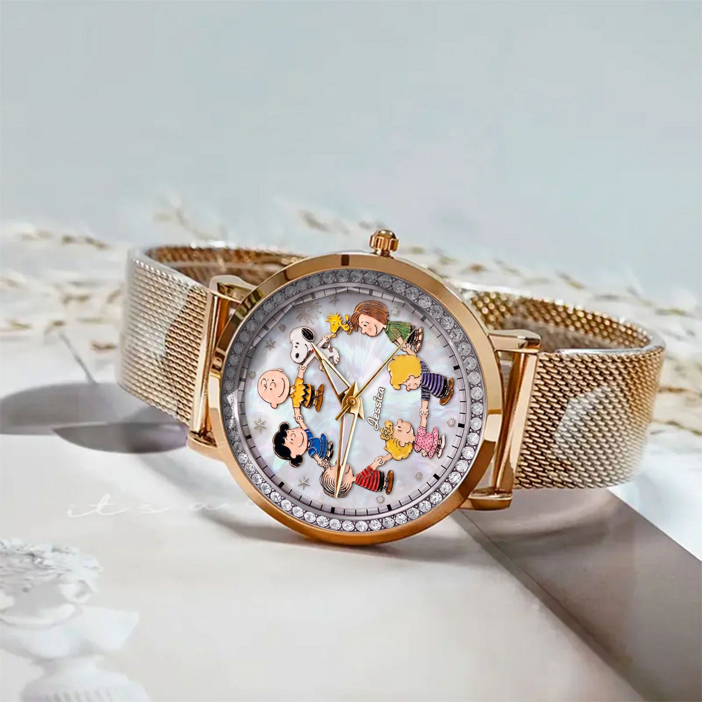 Cartoon Friends Anniversary - Personalized Cartoon Women Hand Watch