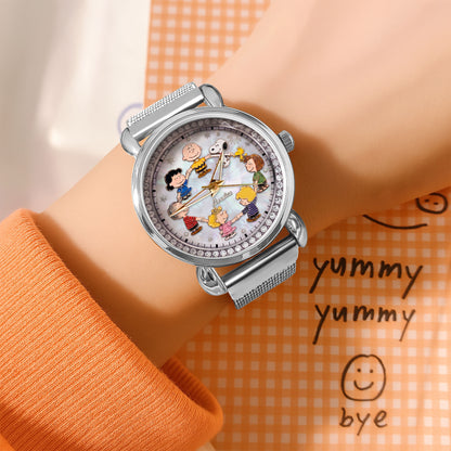 Cartoon Friends Anniversary - Personalized Cartoon Women Hand Watch
