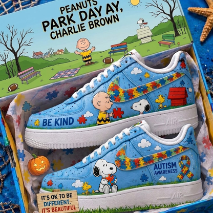 The Autism x PN AF1 - Custom Cartoon Low Top Streetwear Shoes