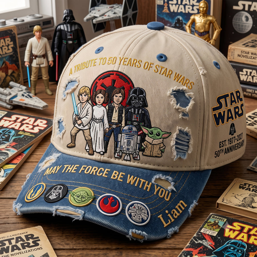 SW Celebrate 50 Years Of Legend - Personalized Classic Cap, Gift For Movie Fans