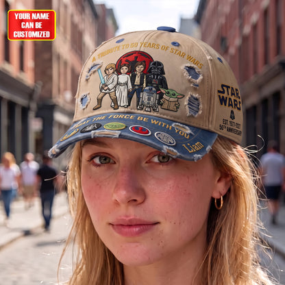SW Celebrate 50 Years Of Legend - Personalized Classic Cap, Gift For Movie Fans