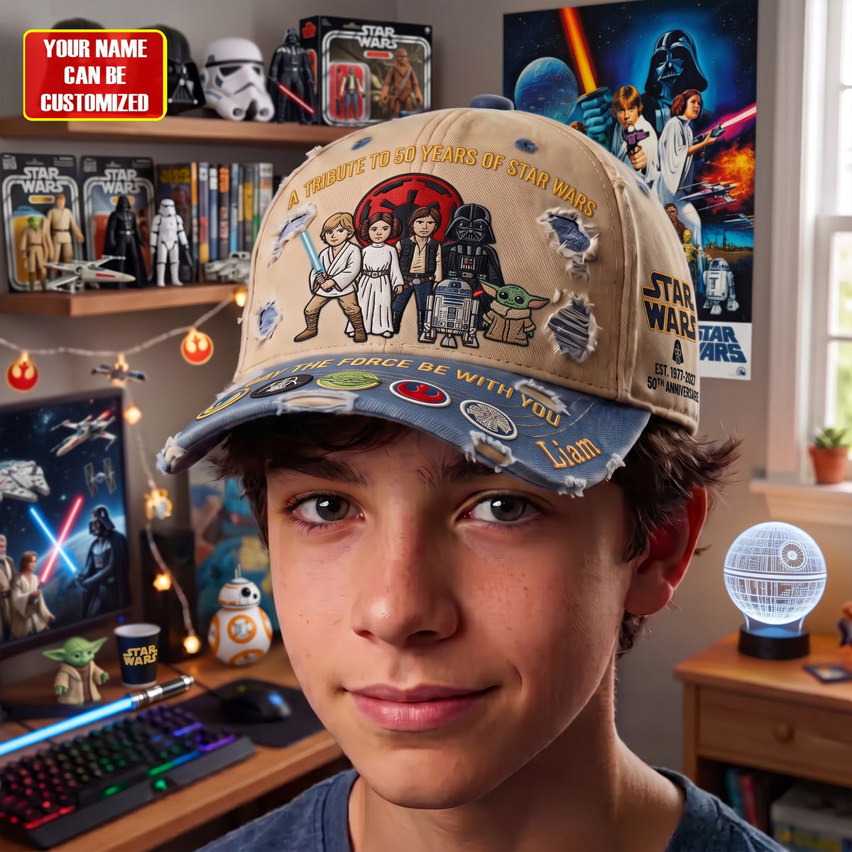 SW Celebrate 50 Years Of Legend - Personalized Classic Cap, Gift For Movie Fans