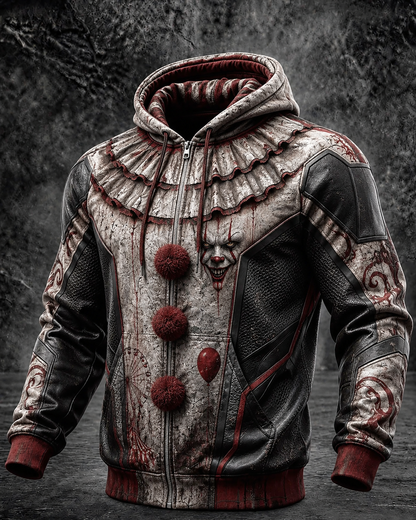 Halloween Horror Costume Clown 3D Graphic Print Hoodie – Halloween Gift